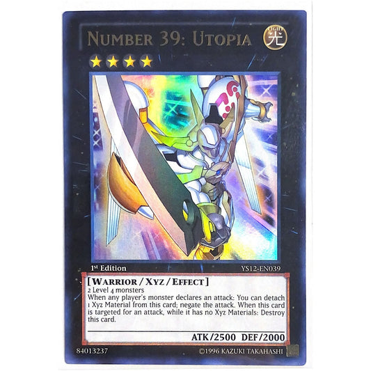  Yu-Gi-Oh! Number 39:Utopia Ultra Rare Foil YS12-EN039  Local Legends Cards & Collectibles