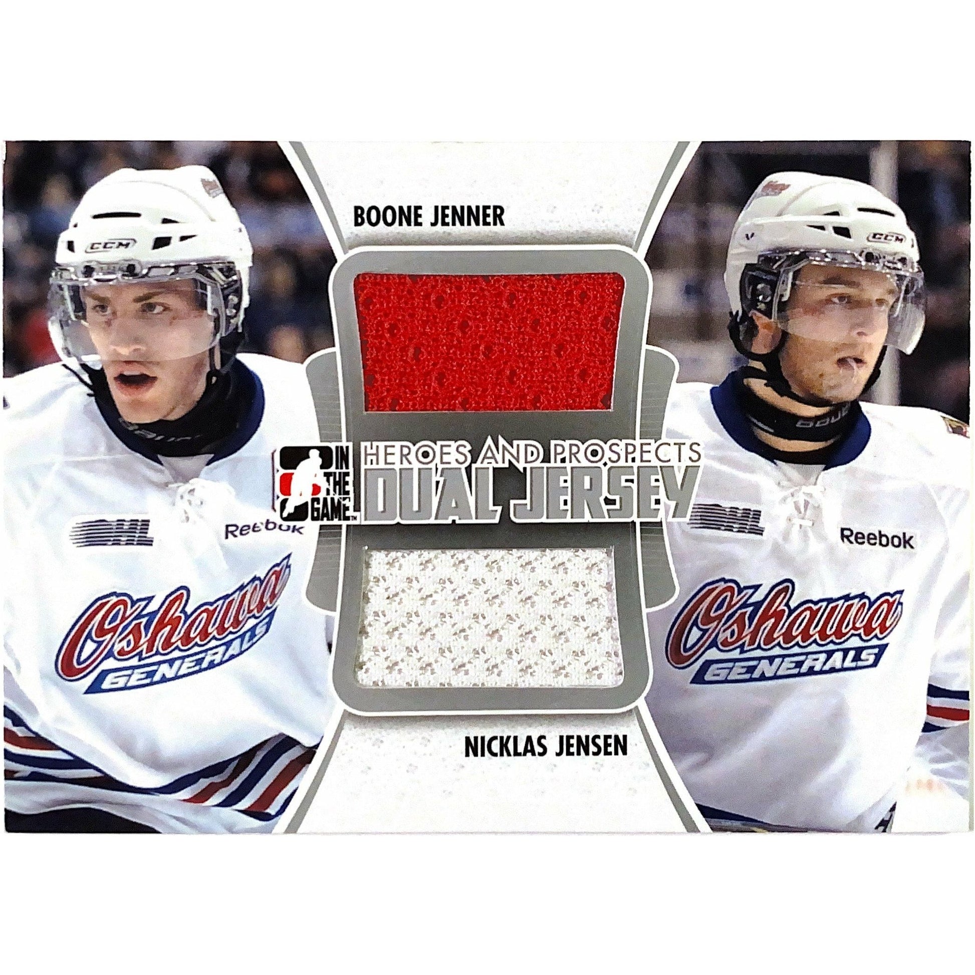  2011-12 In The Game Boone Jenner / Nicklas Jensen Heroes And Prospects Dual Jersey  Local Legends Cards & Collectibles