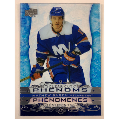 2020-21 Tim Hortons Mathew Barzal Clear Cut Phenoms