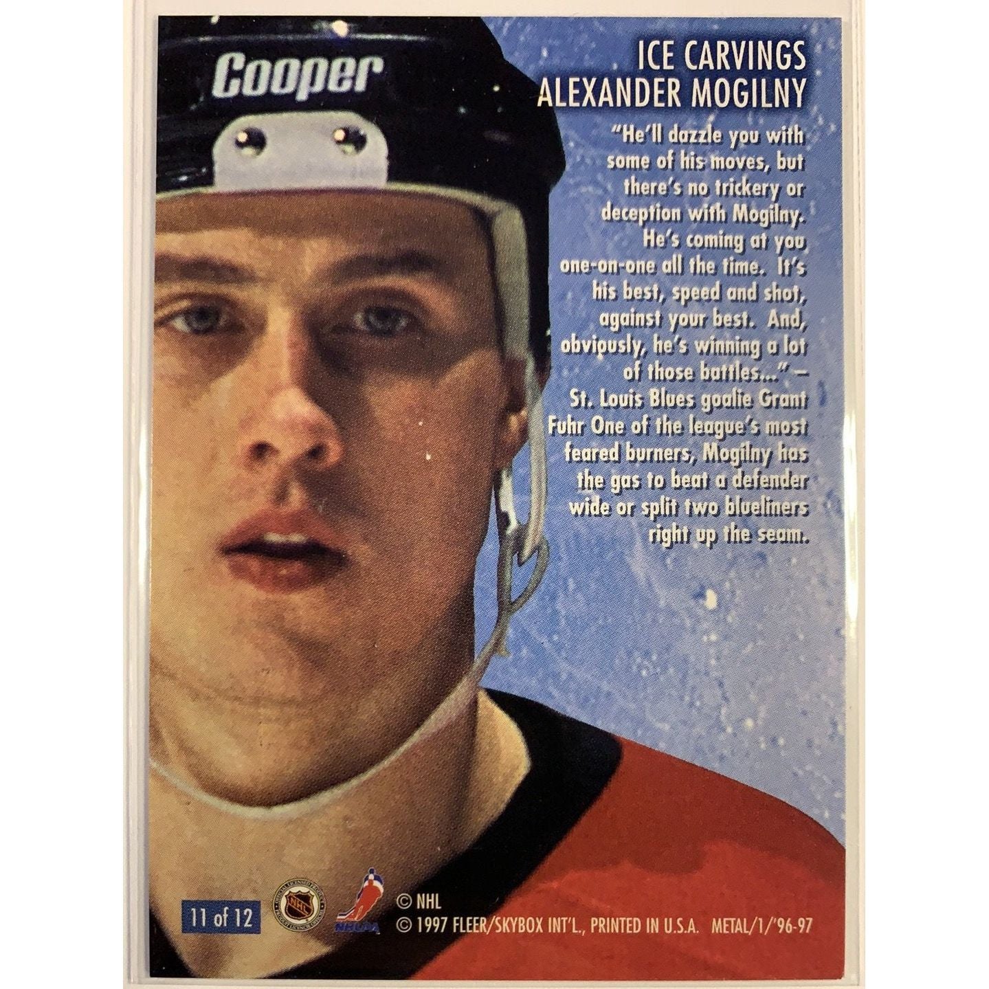  1996-97 Fleer Skybox Metal Universe Alexander Mogilny Ice Carvings  Local Legends Cards & Collectibles