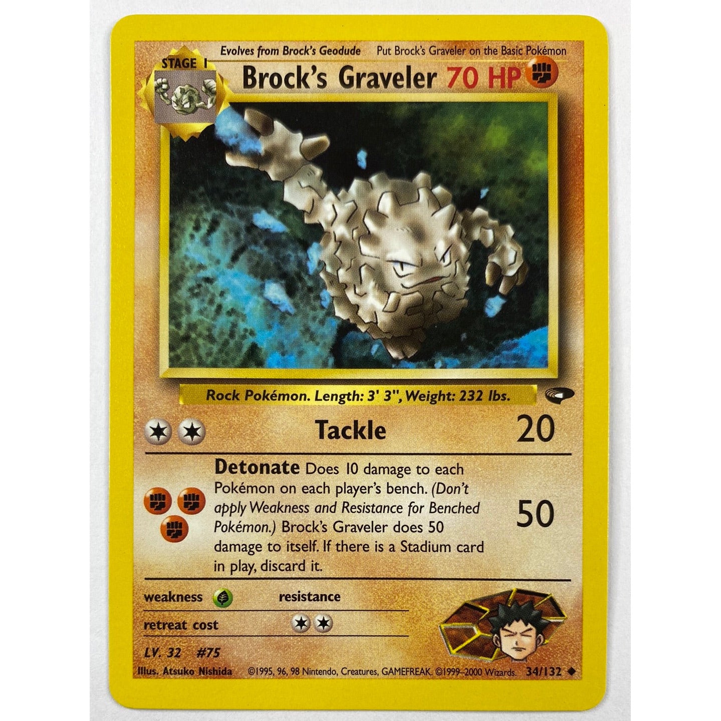 Brock’s Graveler Non-Holo Uncommon 34/132