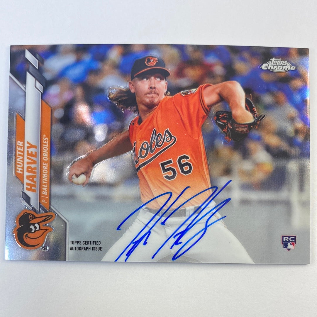 2020 Topps Chrome Hunter Harvey RC Auto