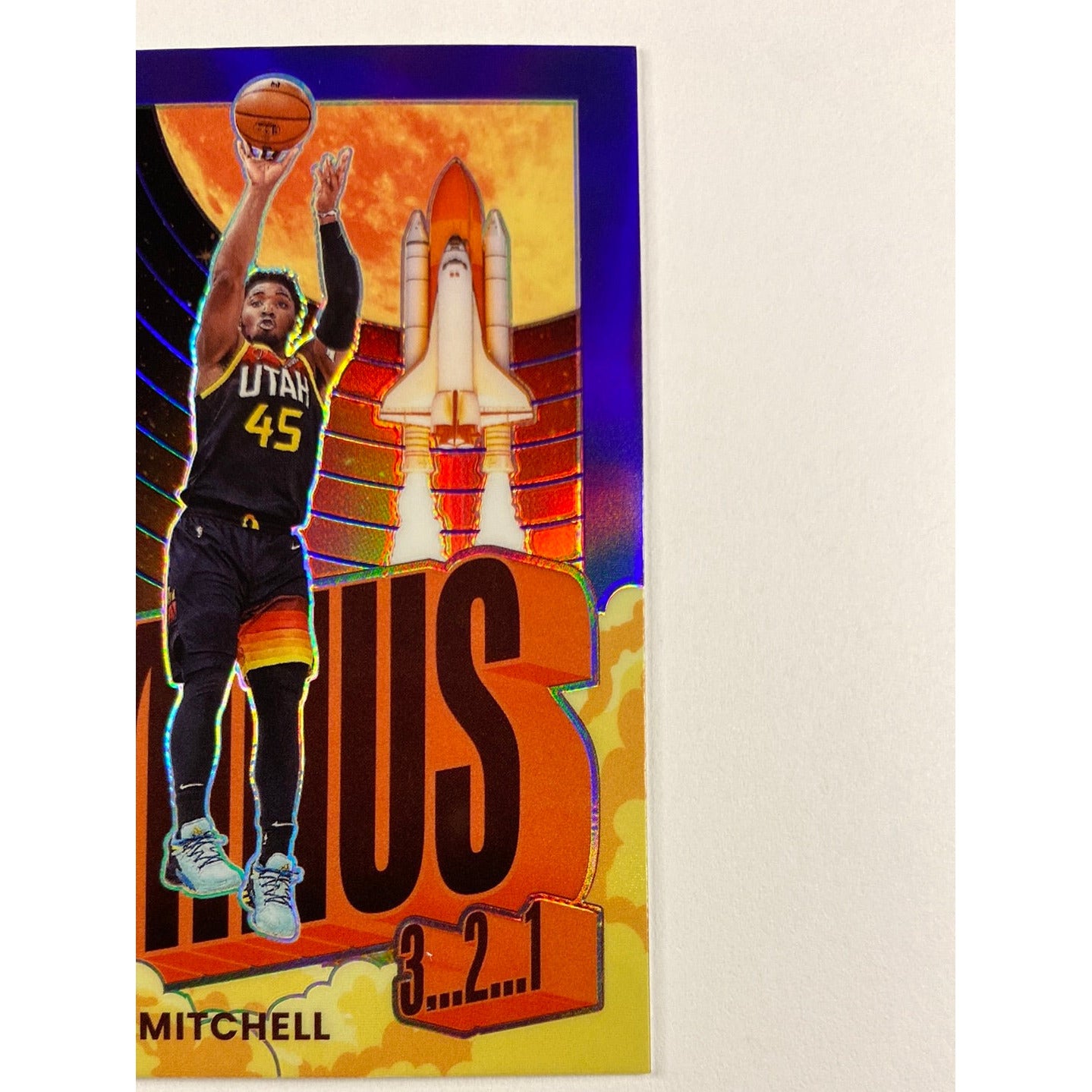 2021-22 Donruss Optic Donovan Mitchell T-Minus Purple Holo Prizm
