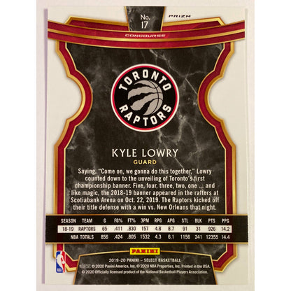 2019-20 Mosaic Kyle Lowry Concourse Level Red Wave Prizm