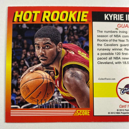 2012 Fall Card Expo Score Kyrie Irving Hot Rookie /399