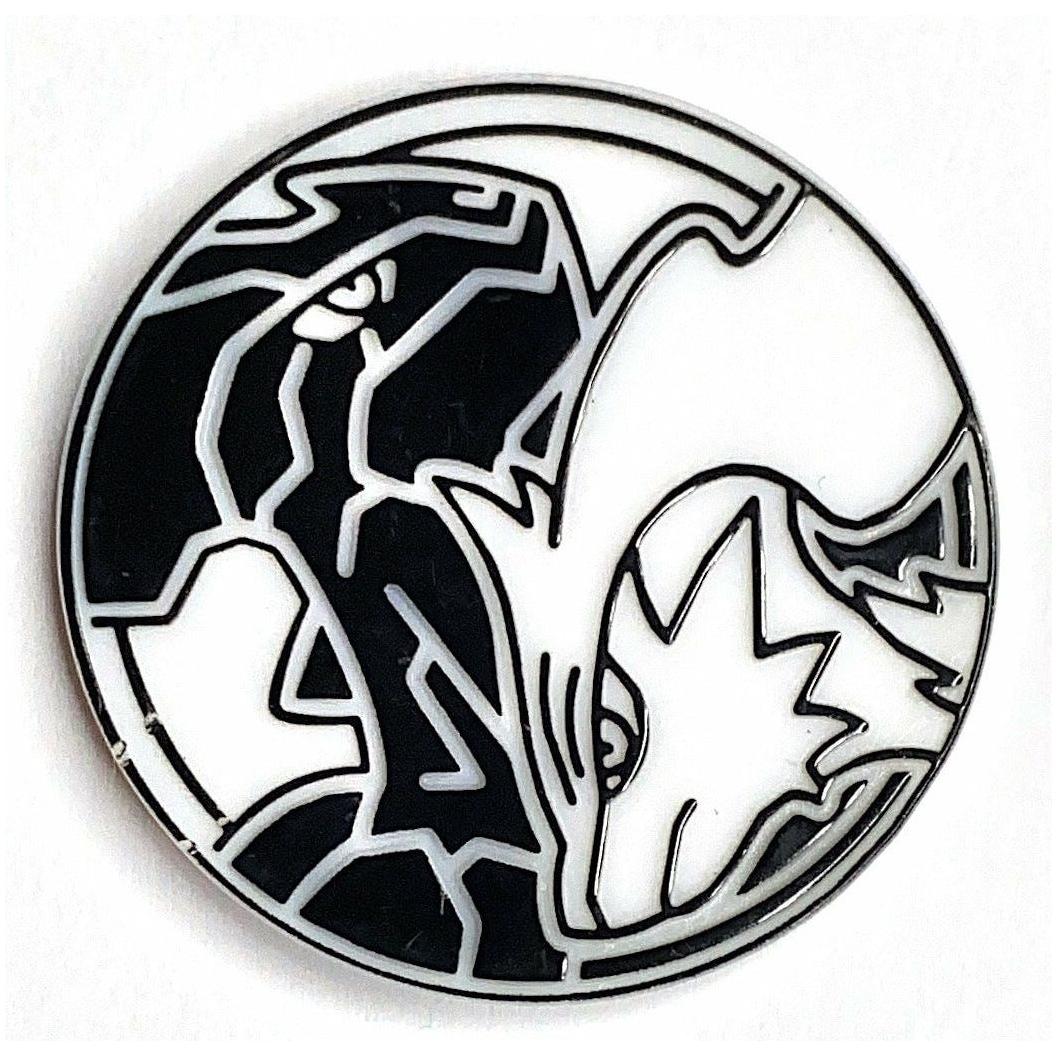 2012 Voltage Vortex Theme Deck Reshiram & Zekrom White Black Non Holo White Backed Coin