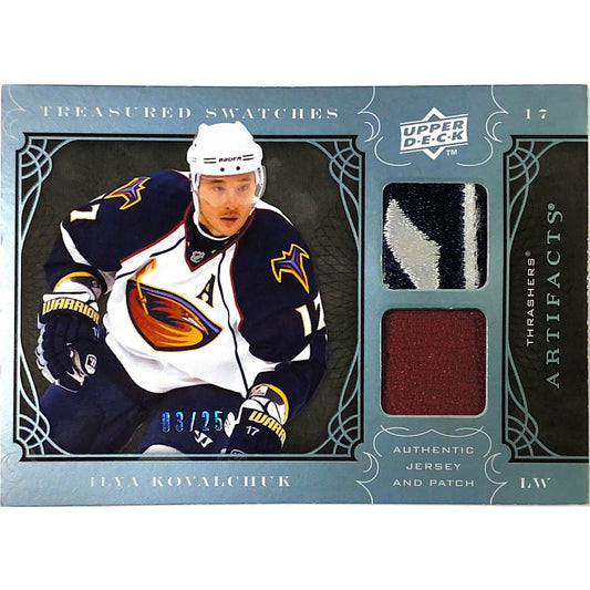 2009-10 Artifacts Ilya Kovalchuk Treasured Swatches Dual Patch /25