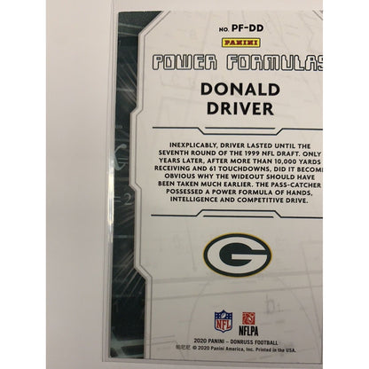 2020 Donruss Donald Driver Power Formulas  Local Legends Cards & Collectibles