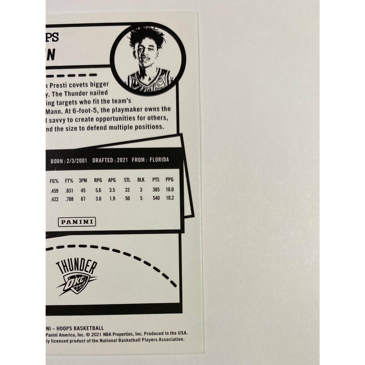 2021-22 NBA Hoops Tre Mann RC