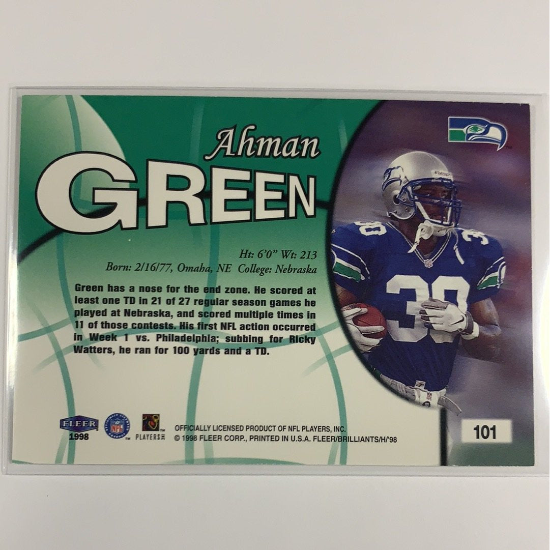  1998 Fleer Brilliants Ahman Green RC  Local Legends Cards & Collectibles