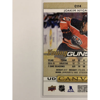  2019-20 Upper Deck Series 1 Joakim Nygard Young Guns UD Canvas  Local Legends Cards & Collectibles