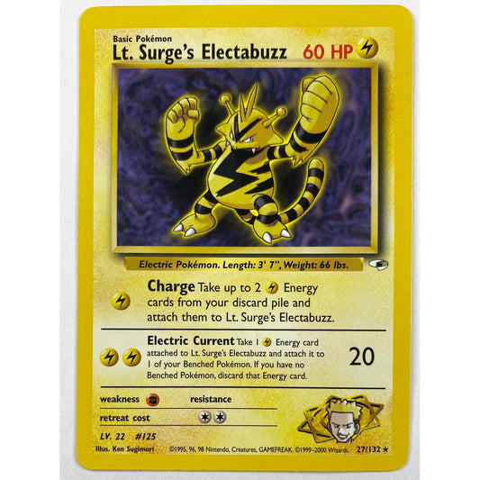 Lt. Surge’s Electabuzz Non-Holo Rare 27/132