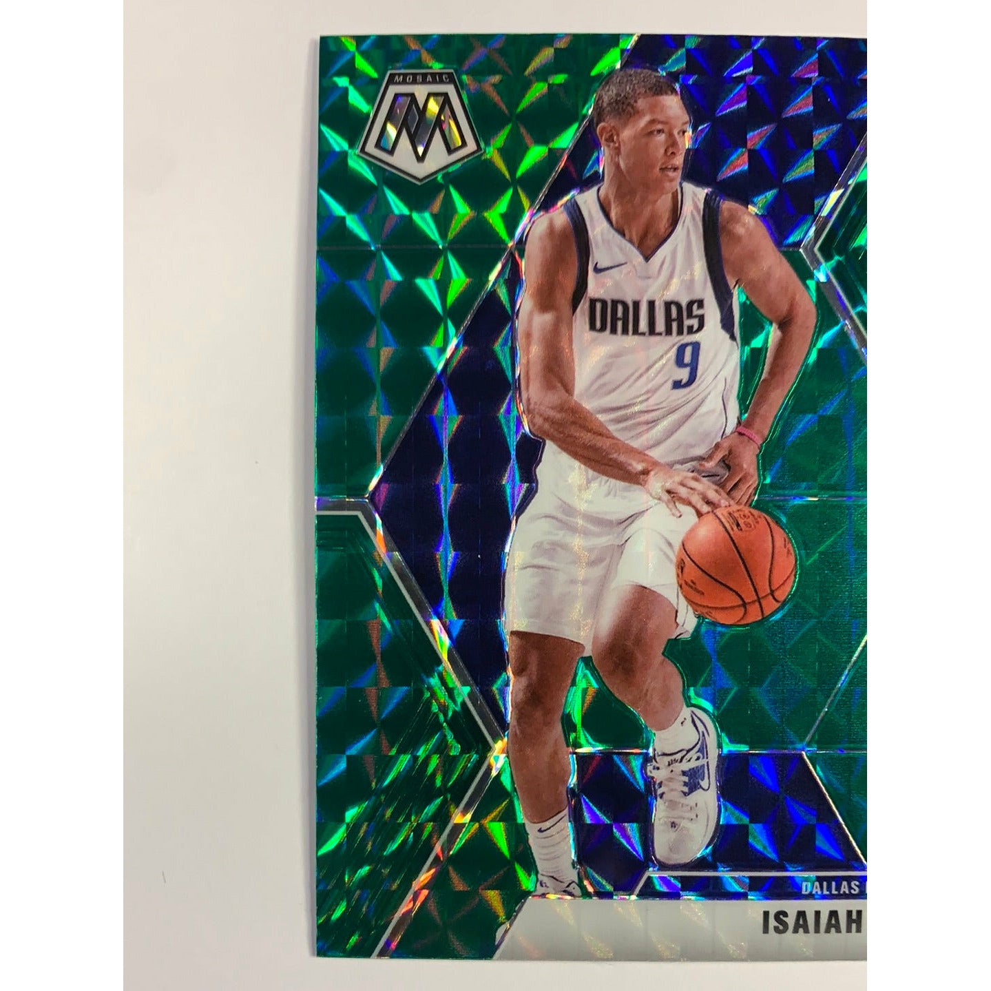 2019-20 Mosaic Isaiah Roby Green Mosaic Prizm RC