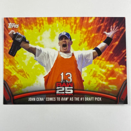 2018 Topps John Cena Raw 25 #1 Draft Pick