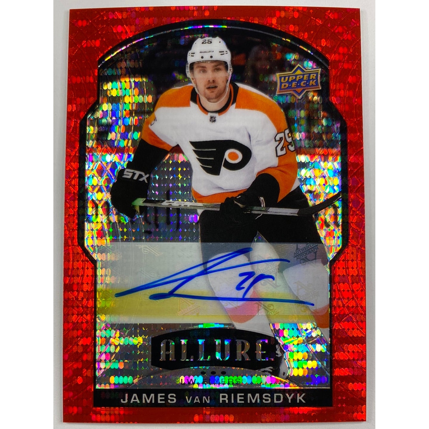 2020-21 Allure James Van Reimsdyk Red Rainbow Auto