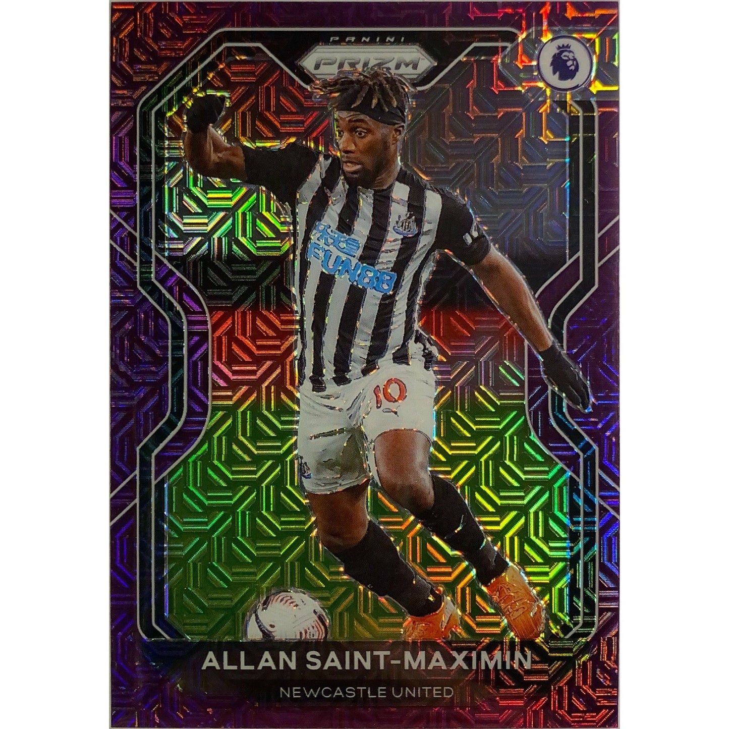 2020-21 Chronicles Prizm Allan Saint-Maximin Purple Mojo Prizm