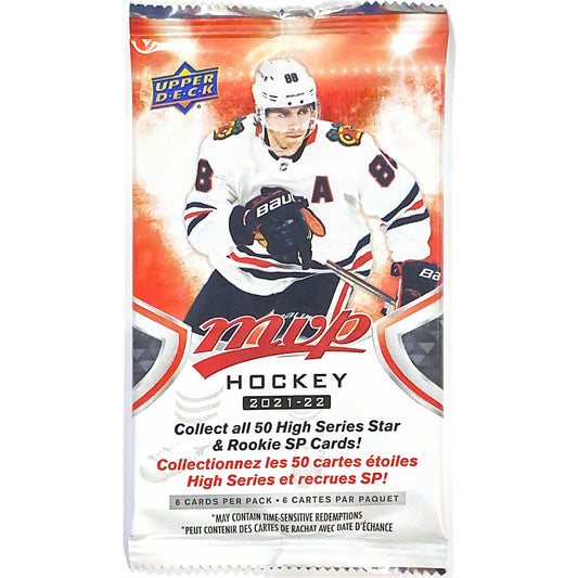 2021-22 Upper Deck MVP NHL Hockey Retail Pack