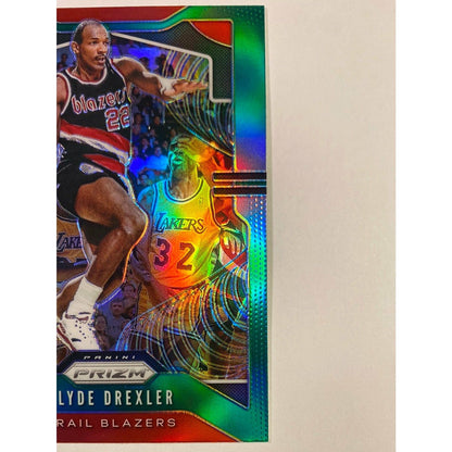  2019-20 Panini Prizm Clyde Drexler Green Holo Prizm  Local Legends Cards & Collectibles