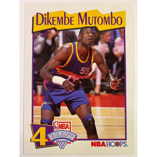  1991-92 Hoops Dikembe Mutombo #4 Overall Pick RC  Local Legends Cards & Collectibles