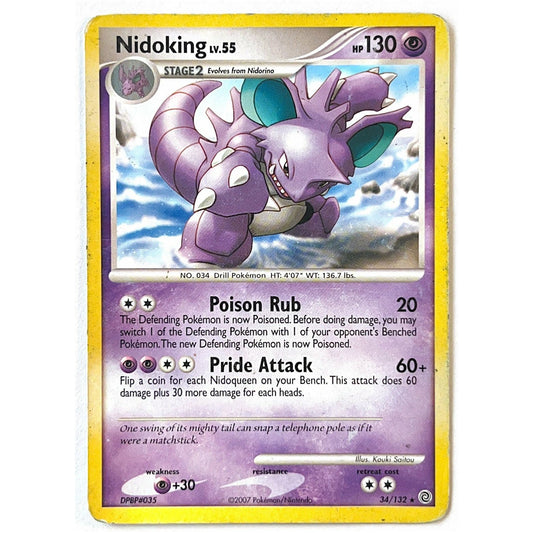 Secret Wonders Nidoking Rare Non-Holo 34/132 *PLAYED