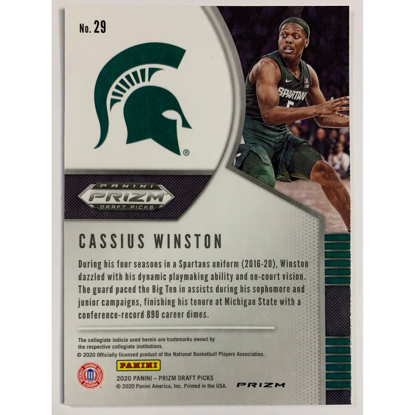 2020 Prizm Draft Picks Cassius Winston Silver Prizm-Local Legends Cards & Collectibles