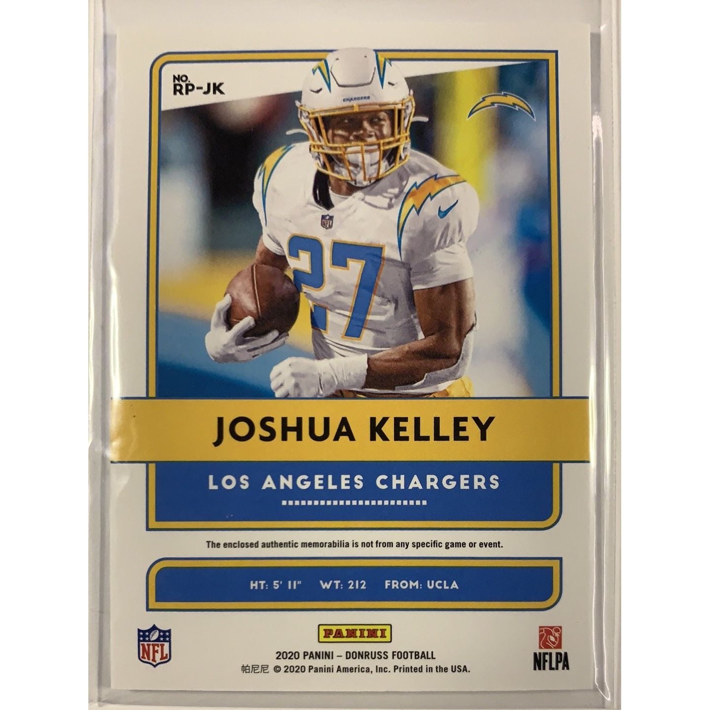  2020 Donruss Joshua Kelley Rookie Phenoms  Local Legends Cards & Collectibles