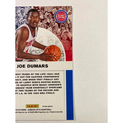 2019-20 Panini Prizm Joe Dumars Winner Stays Silver Holo Prizm