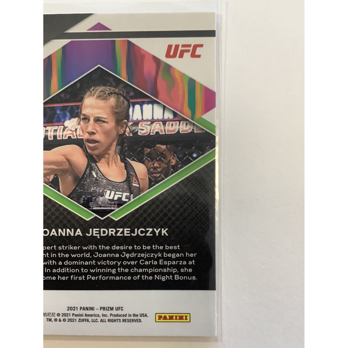  2021 Panini Prizm UFC Joanna Jędrzejczyk Fearless  Local Legends Cards & Collectibles