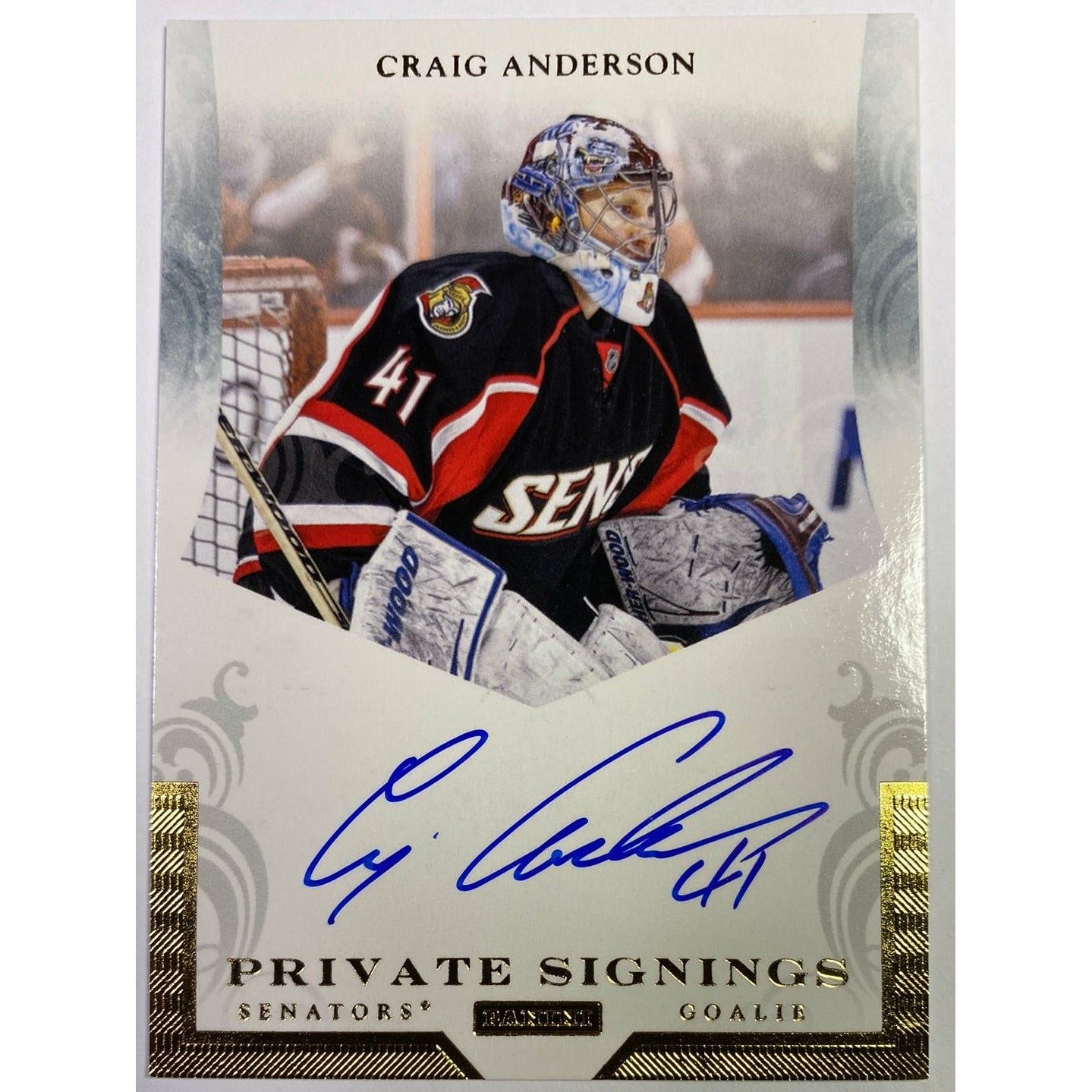  2011-12 Panini Craig Anderson Private Signings  Local Legends Cards & Collectibles