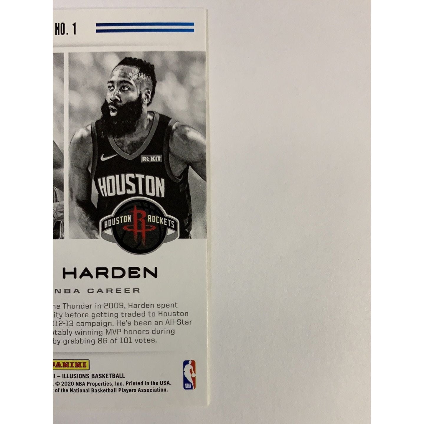  2019-20 Illusions Career Lineage James Harden  Local Legends Cards & Collectibles