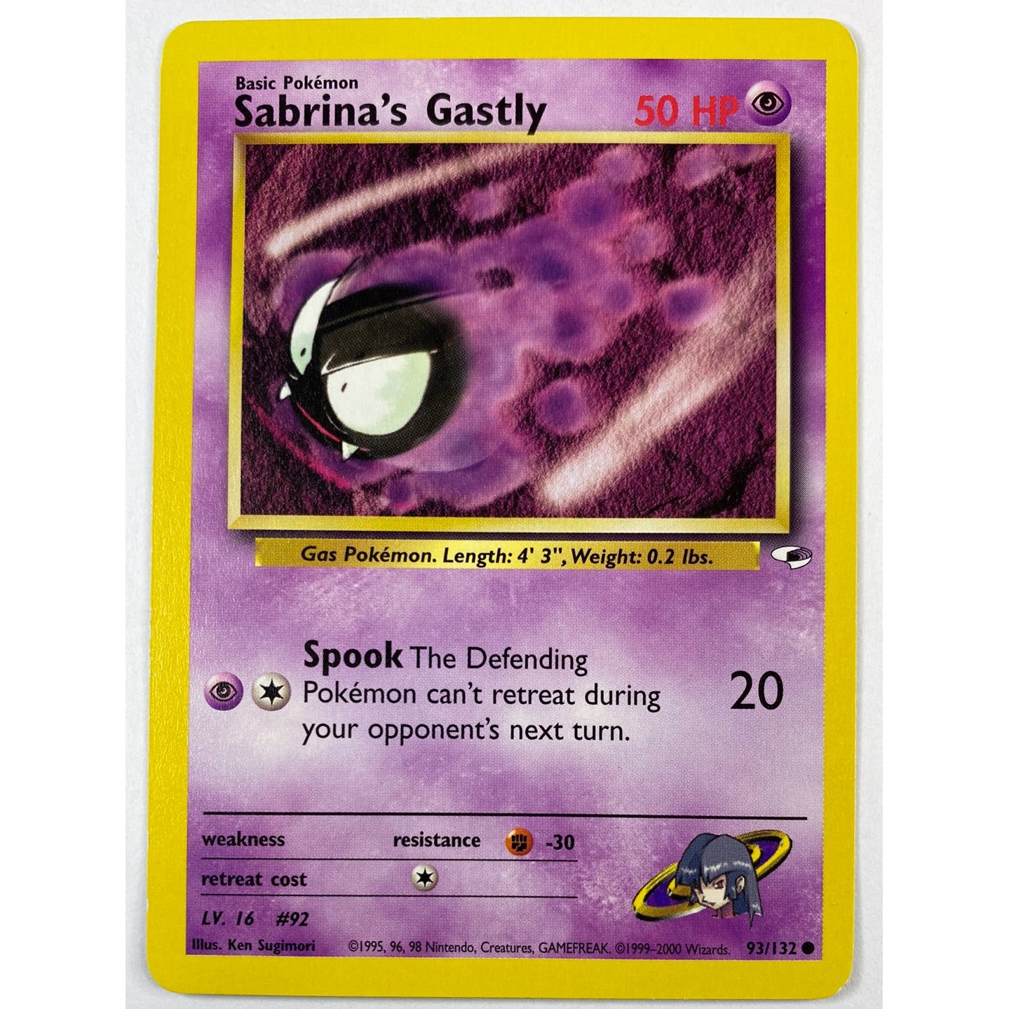 Sabrina’s Gastly Non-Holo Common 93/132