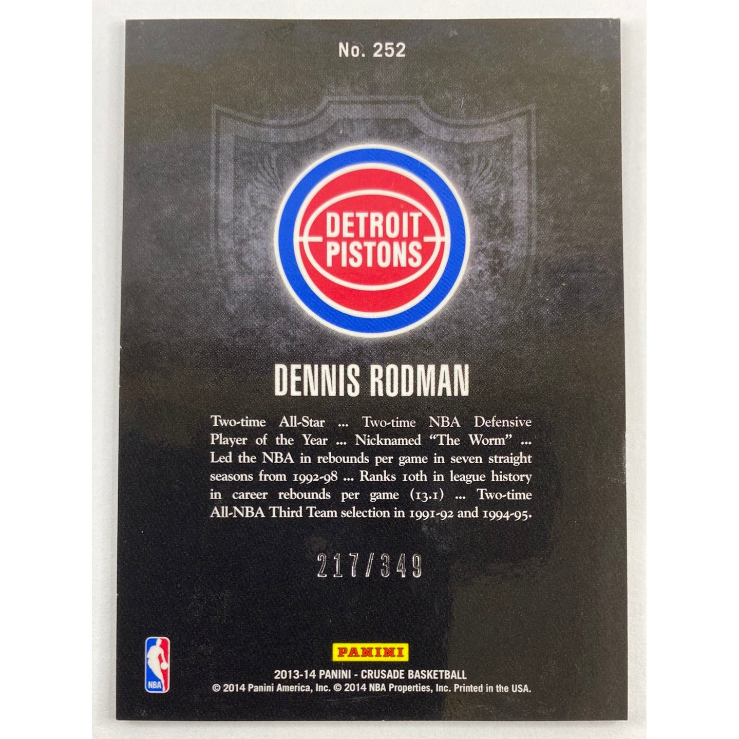 2013-14 Crusade Denis Rodman Holo /349