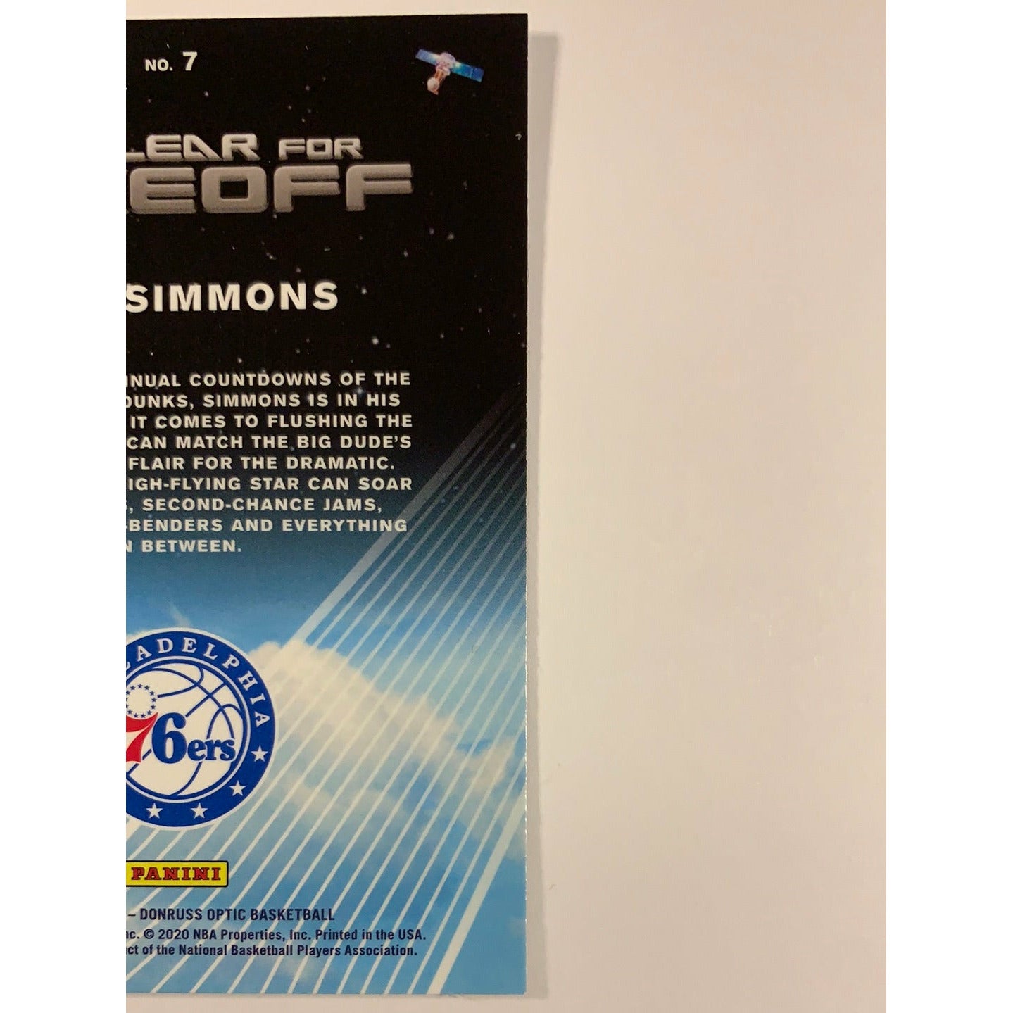  2019-20 Donruss Optic Ben Simmons All Clear For Takeoff Holo Silver Prizm  Local Legends Cards & Collectibles