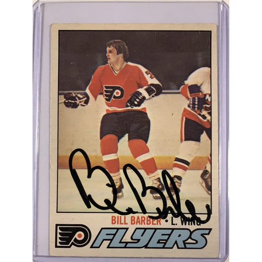  1977-78 O-Pee-Chee Bill Barber In Person Auto  Local Legends Cards & Collectibles
