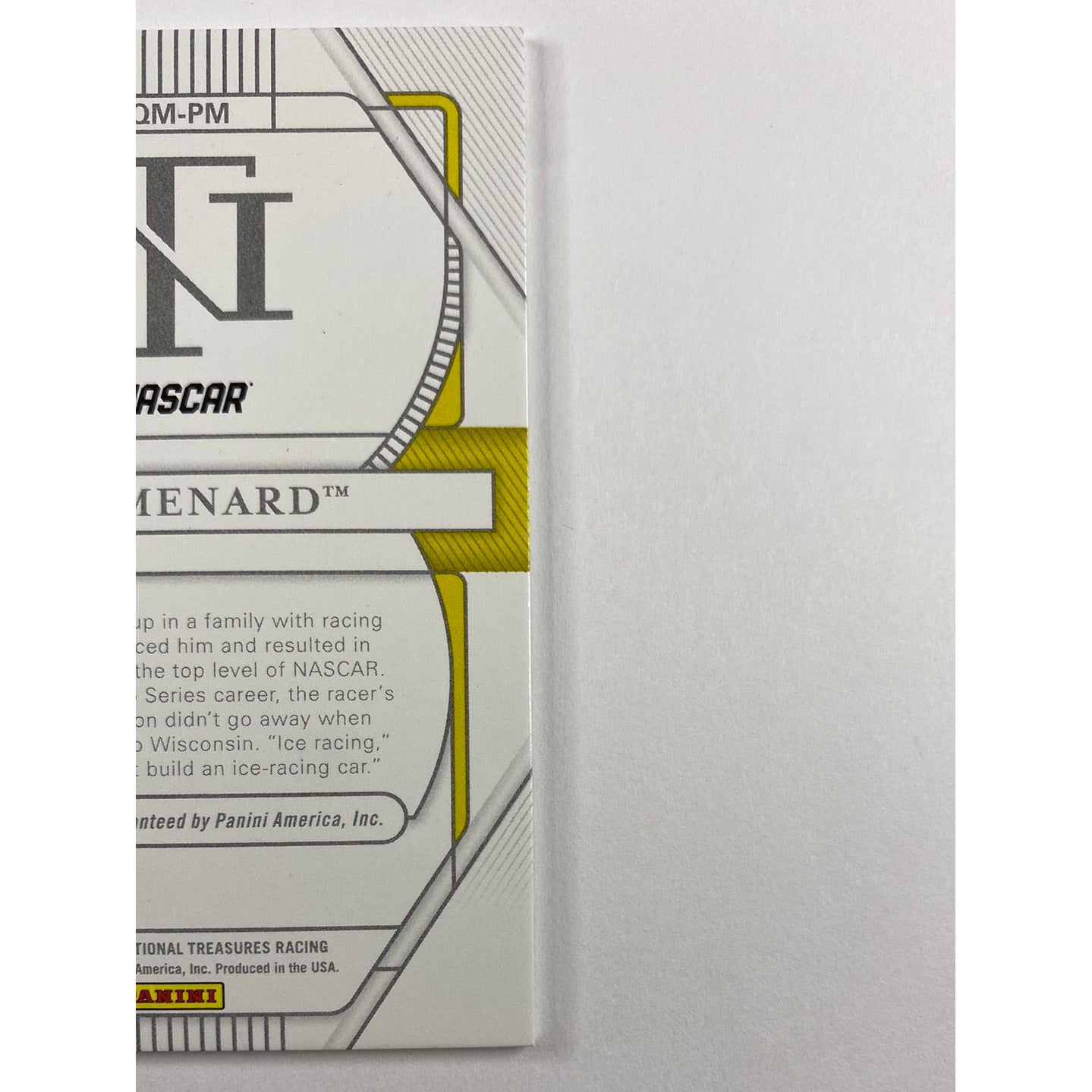 2021 National Treasures Paul Menard Qualifying Marks Auto /99 | Local Legends Cards & Collectibles