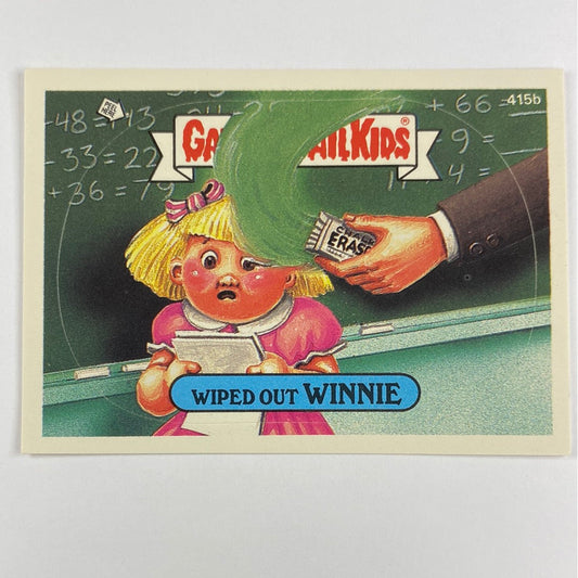 1987 Topps Garbage Pail Kids Wiped Out Winnie Die Cut