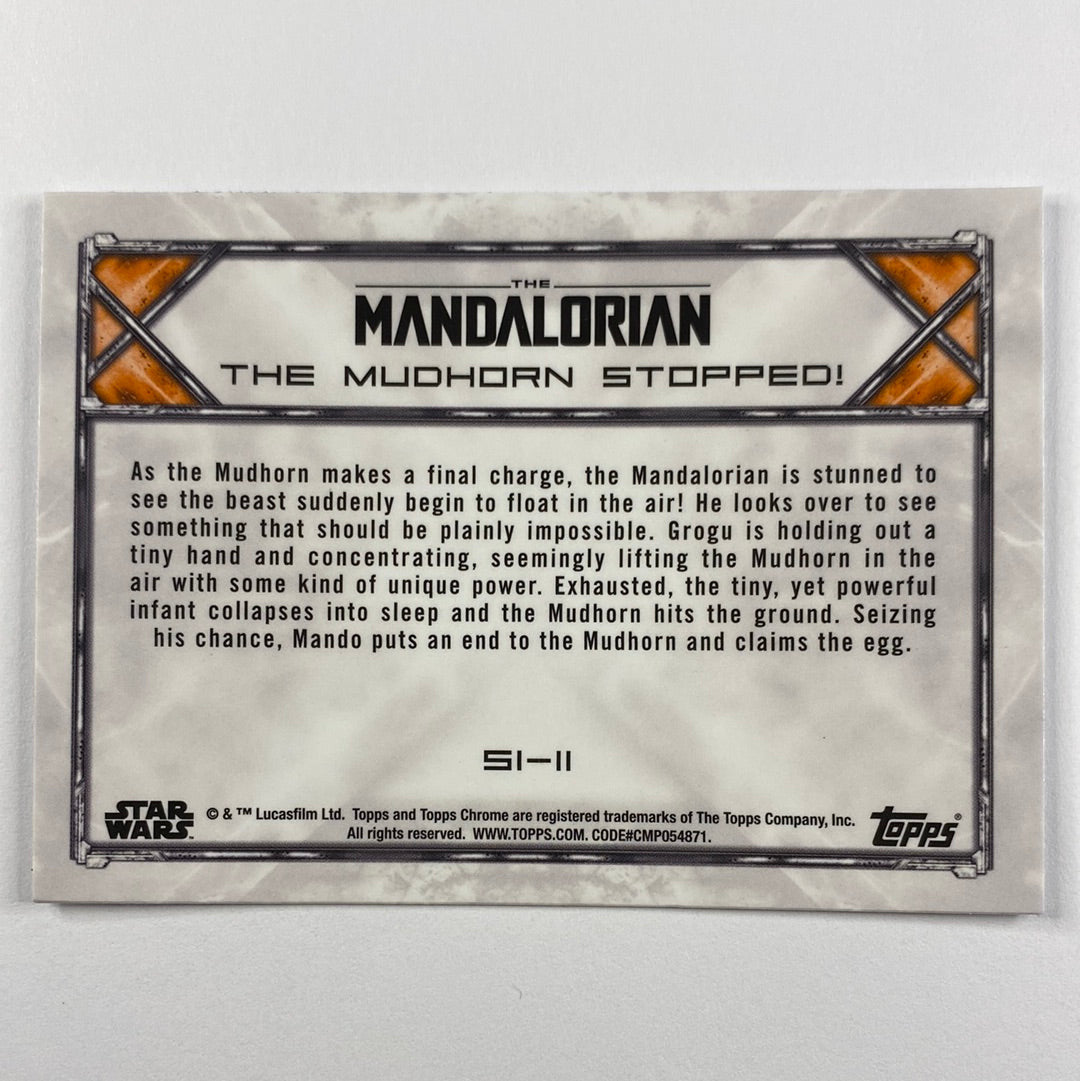 Topps Chrome The Mandalorian The Mudhorn Stopped