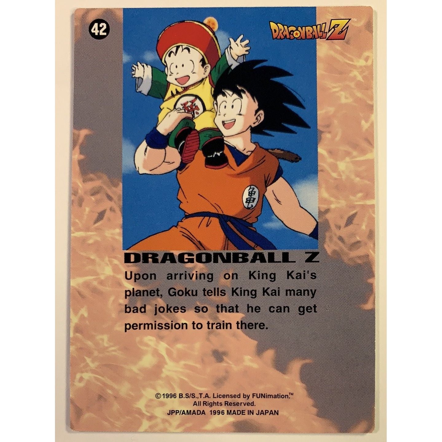  1996 JPP/Amada Dragon Ball Z King Kai Laughs at Goku’s Bad Jokes #42  Local Legends Cards & Collectibles