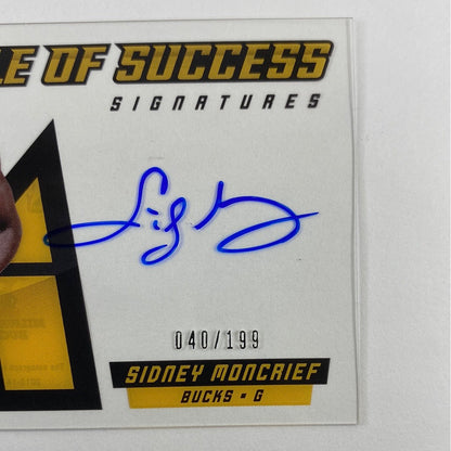 2013-14 Pinnacle Sidney Moncrief Pinnacle of Success Clear Cut Auto /199