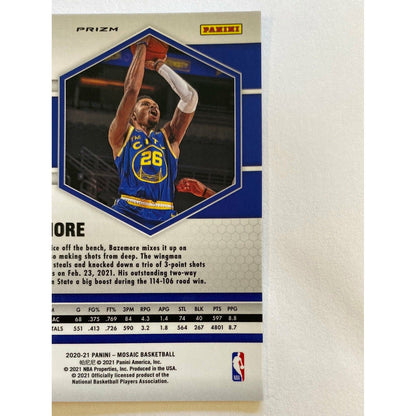 2020-21 Mosaic Kent Bazemore Blue Mosaic Prizm /99