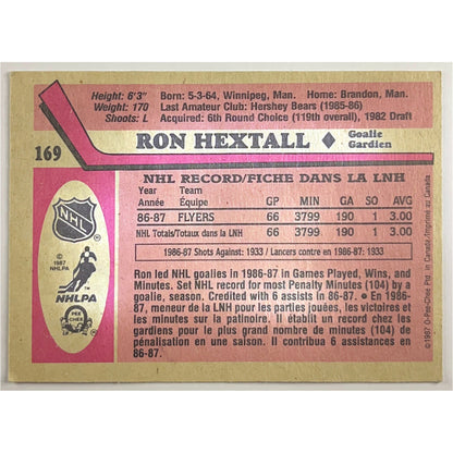 1987-88 O-Pee-Chee Ron Hextall RC