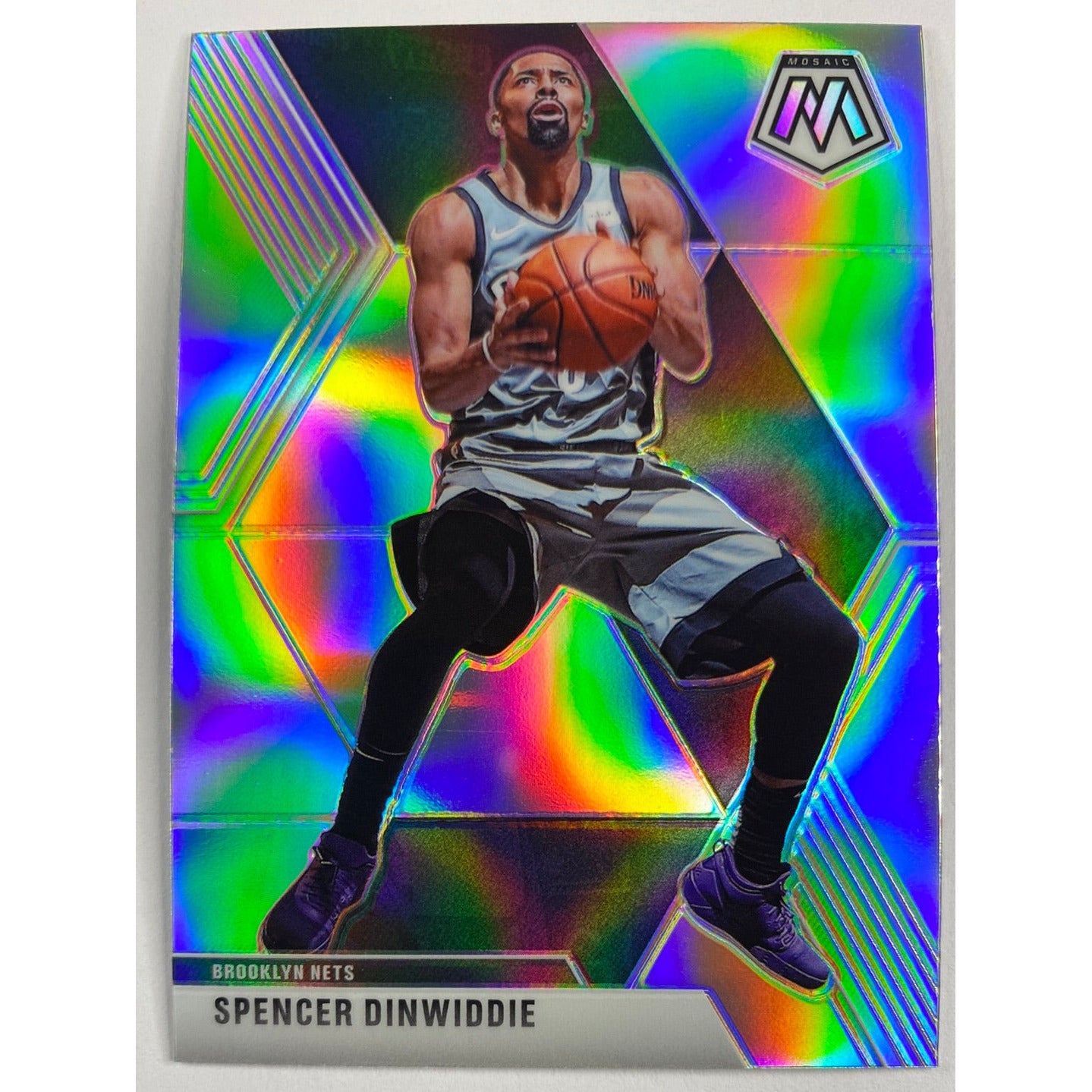 2019-20 Mosaic Spencer Dinwiddie Silver Holo Prizm