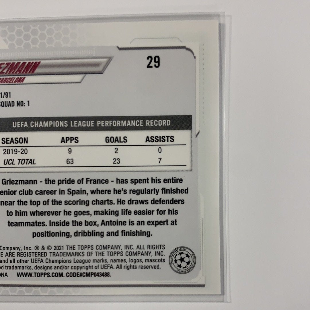  2021 Topps Chrome UEFA Antoine Griezmann Base #29  Local Legends Cards & Collectibles
