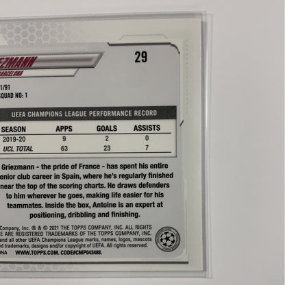  2021 Topps Chrome UEFA Antoine Griezmann Base #29  Local Legends Cards & Collectibles