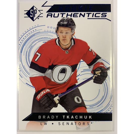  2018-19 Upper Deck SP Brady Tkachuk Rookie Authentics  Local Legends Cards & Collectibles