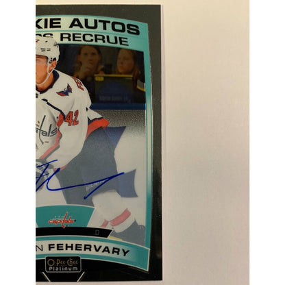 2019-20 O-Pee-Chee Platinum Martin Fehervary Rookie Autos