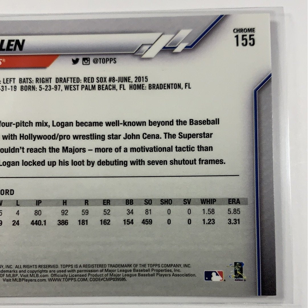 2020 Topps Chrome Logan Allen RC  Local Legends Cards & Collectibles