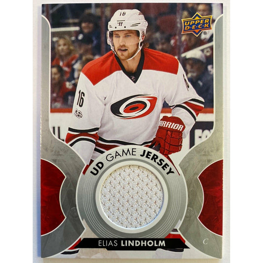  2017-18 Upper Deck Series 1 Elias Lindholm UD Game Jersey  Local Legends Cards & Collectibles