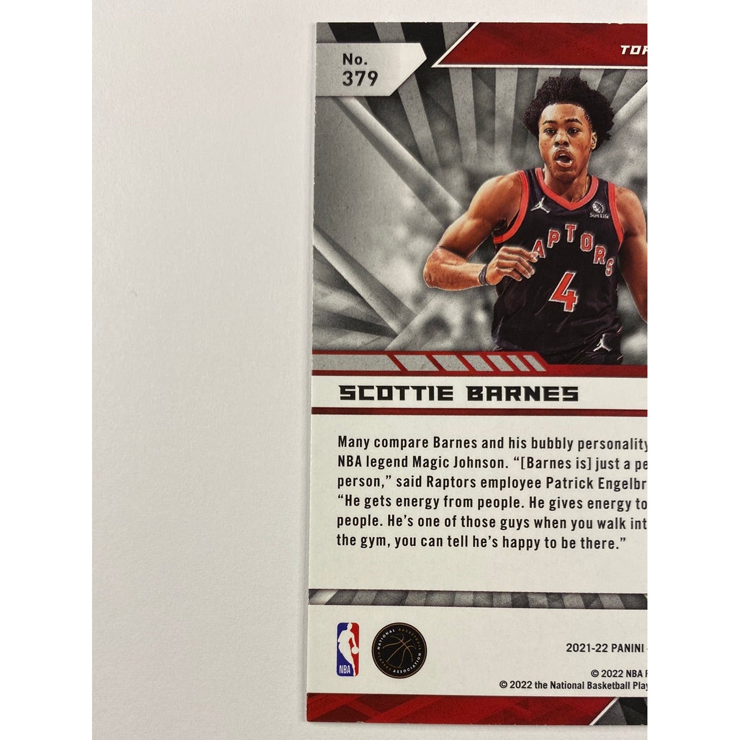 2021-22 Chronicles XR Scottie Barnes RC