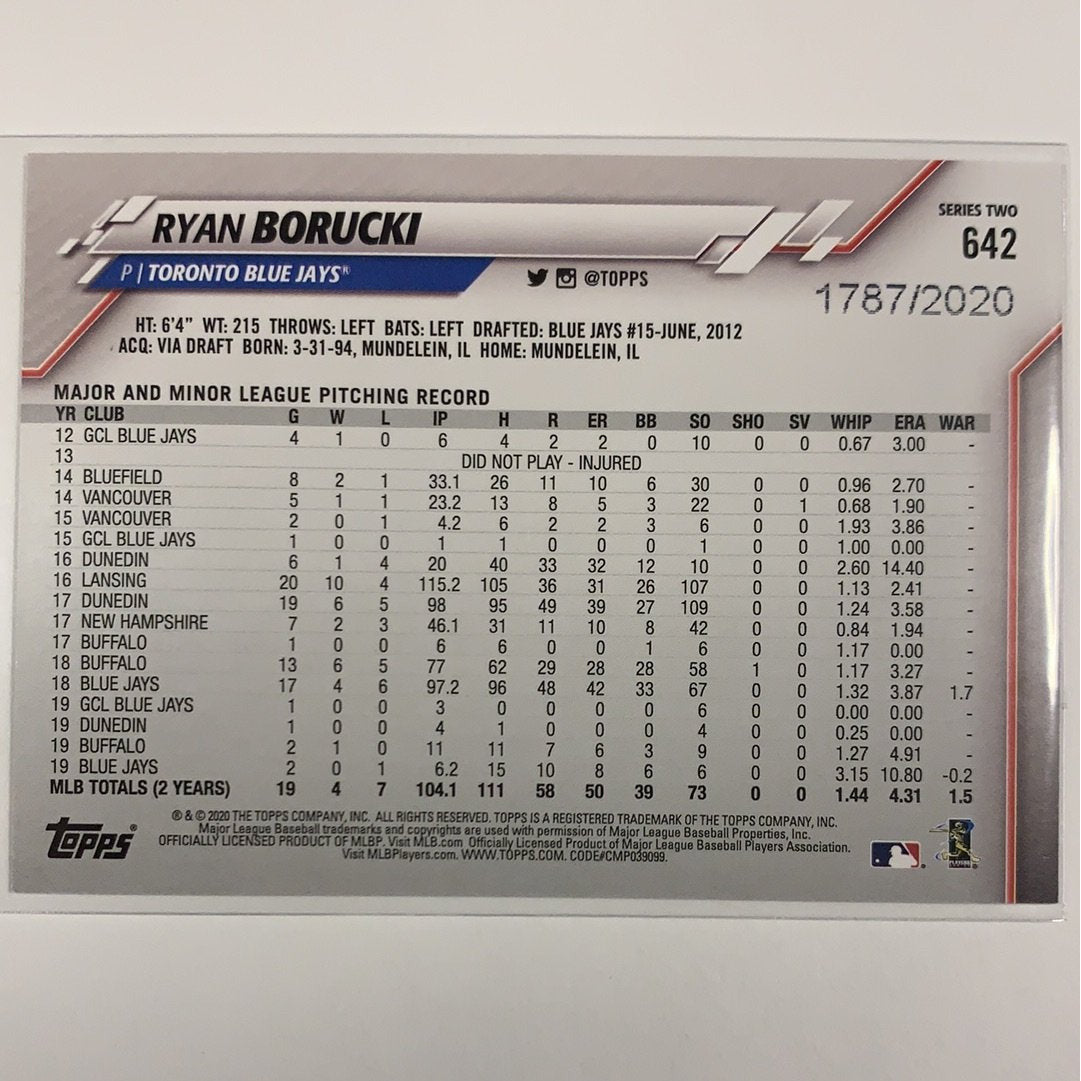  2020 Topps Ryan Borucki Gold Parallel /2020  Local Legends Cards & Collectibles